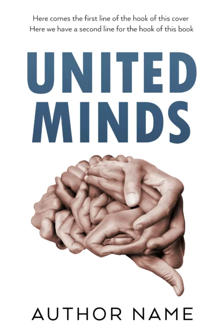 Intertwined hands symbolizing unity on the 'United Minds' book cover.