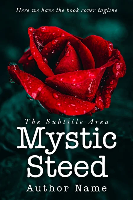 Mystic Steed’—unravel the enigma wrapped within the petals of a rose, a cover that hints at romance shrouded in secrecy
