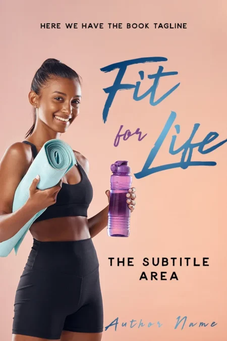Fit for Life book cover featuring a smiling woman in workout attire holding a yoga mat and a water bottle