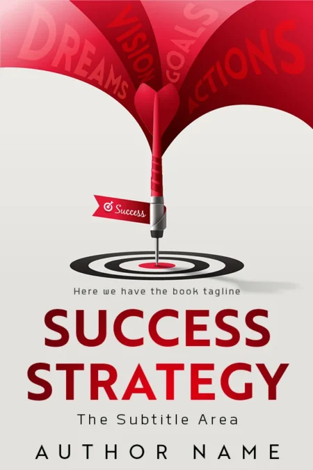 A book cover featuring a dart hitting a bullseye, symbolizing goals, vision, and success strategy.