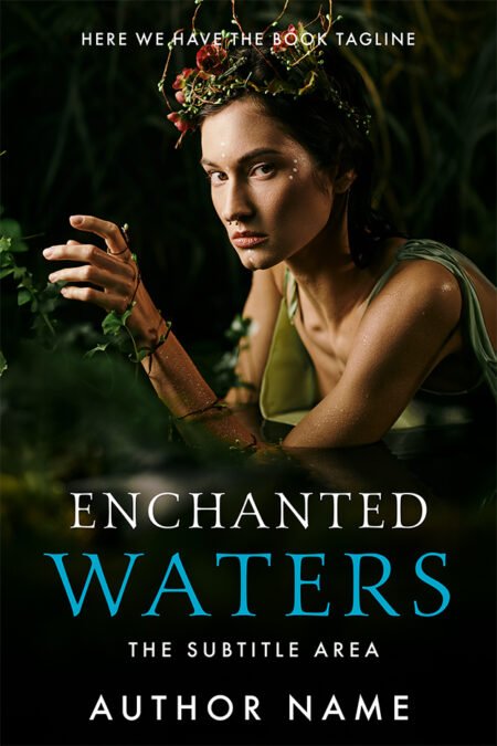 Fantasy book cover featuring a water nymph in a dark, mystical setting, evoking enchantment and mystery.