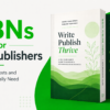 ISBNs for Self-Publishers guide — paperback and hardcover book mockup showing an ISBN barcode on the back cover