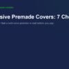 Exclusive premade book covers: seven checks