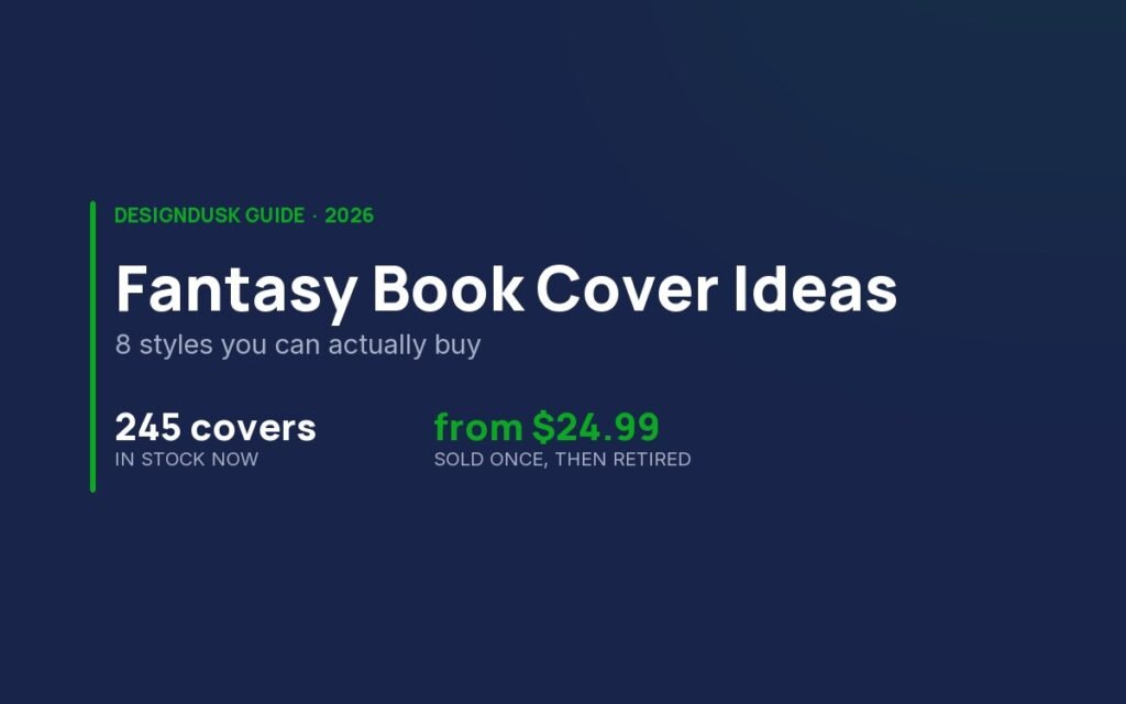 Fantasy book cover ideas guide, 245 covers in stock from $24.99