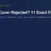 KDP cover rejected: eleven causes and fixes
